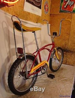 yellow banana seat bike