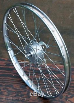 26 front wheel with drum brake hub