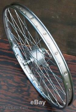 26 front wheel with drum brake hub