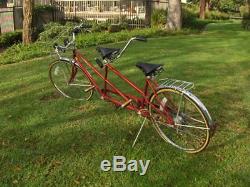 Vintage Schwinn De Luxe Twinn Red 5-speed Tandem Bicycle Original 1978