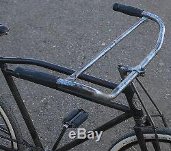1915 Prewar Schwinn Hawthorne Motor Bike Bicycle Vintage 28 Wheel Cruiser Wood