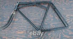 1920 Iver Johnson Bicycle Truss FRAME FORK CRANK Vintage ArchBar Wood Wheel Bike