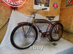 1930s ELGIN PREWAR MENS TANK BIKE RAT ROD JC HIGGINS SCHWINN TWIN 1939 VINTAGE