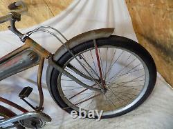 1930s ELGIN PREWAR MENS TANK BIKE RAT ROD JC HIGGINS SCHWINN TWIN 1939 VINTAGE