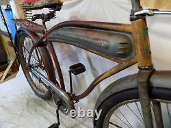 1930s ELGIN PREWAR MENS TANK BIKE RAT ROD JC HIGGINS SCHWINN TWIN 1939 VINTAGE