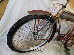 1930s ELGIN PREWAR MENS TANK BIKE RAT ROD JC HIGGINS SCHWINN TWIN 1939 VINTAGE