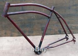 1936 Vintage Prewar Colson Bicycle Long FRAME XL Cruiser Motor Bike Schwinn Q