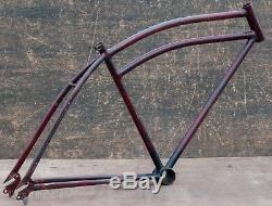 1936 Vintage Prewar Colson Bicycle Long FRAME XL Cruiser Motor Bike Schwinn Q