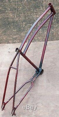 1936 Vintage Prewar Colson Bicycle Long FRAME XL Cruiser Motor Bike Schwinn Q