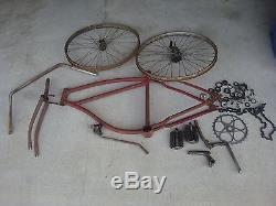 1936 or 38 SCHWINN C series MOTORBIKE prewar Vintage Bicycle for resto or WALL