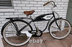 1937 Columbia Reissue Tank Cruiser Bicycle Black Hawk Falcon 26 Fat Tire Bike