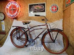 1937 Hawthorne Prewar Eagle Zep Fastback Bike Cwc Schwinn Vintage Elgin Rat Rod