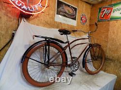 1937 Hawthorne Prewar Eagle Zep Fastback Bike Cwc Schwinn Vintage Elgin Rat Rod