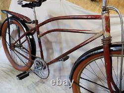 1937 Hawthorne Prewar Eagle Zep Fastback Bike Cwc Schwinn Vintage Elgin Rat Rod