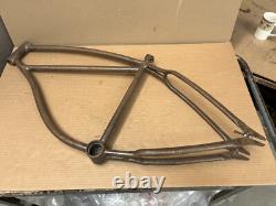 1938 Schwinn Prewar Bicycle Frame W84431 Autocycle 26 Tank Frame