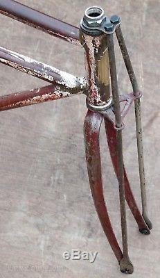 1938 Vintage Prewar Colson Bicycle FRAME TRUSS FORK BADGE Cruiser Schwinn Q Bike