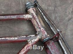 1938 Vintage Prewar Colson Bicycle FRAME TRUSS FORK BADGE Cruiser Schwinn Q Bike