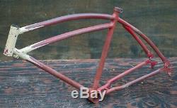 1939 Prewar Schwinn DX Bicycle Springer Fork FRAME Vintage Klunker Cruiser Bike