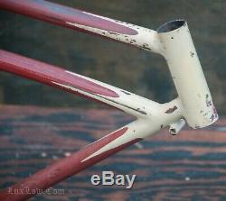 1939 Prewar Schwinn DX Bicycle Springer Fork FRAME Vintage Klunker Cruiser Bike