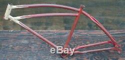 1939 Prewar Schwinn DX Bicycle Springer Fork FRAME Vintage Klunker Cruiser Bike