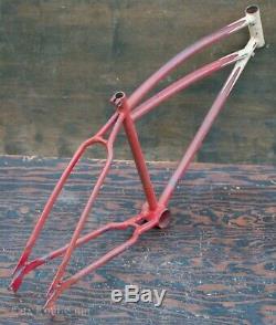 1939 Prewar Schwinn DX Bicycle Springer Fork FRAME Vintage Klunker Cruiser Bike