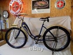 1939 Schwinn Prewar Pullman Cruiser Tank Bike Vintage Hollywood Motorbike B6 DX