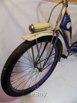 1939 Schwinn Prewar Pullman Cruiser Tank Bike Vintage Hollywood Motorbike B6 DX