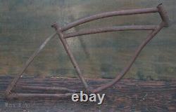 1940 Prewar Schwinn DX Bicycle FRAME Rat Rod Vintage Klunker Cruiser Tank Bike