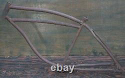 1940 Prewar Schwinn DX Bicycle FRAME Rat Rod Vintage Klunker Cruiser Tank Bike