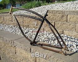 1940 SCHWINN DX BICYCLE FRAME VINTAGE HOT RAT ROD PREWAR LINCOLN EXCELSIOR 40s