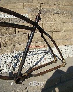 1940 SCHWINN DX BICYCLE FRAME VINTAGE HOT RAT ROD PREWAR LINCOLN EXCELSIOR 40s