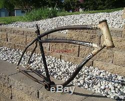 1940 SCHWINN DX BICYCLE FRAME VINTAGE HOT RAT ROD PREWAR LINCOLN EXCELSIOR 40s