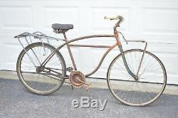 1940's Vintage SCHWINN BICYCLE Rare Old Collectible Pre-War Bike for Restoration