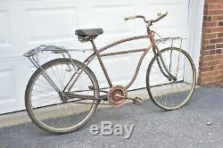 1940's Vintage SCHWINN BICYCLE Rare Old Collectible Pre-War Bike for Restoration