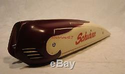 1940s-1950s SCHWINN DELUXE HORNET BICYCLE HORN TANK PANTHER S2 VINTAGE MAROON 50