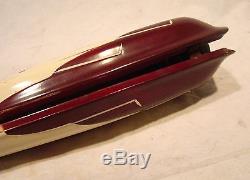 1940s-1950s SCHWINN DELUXE HORNET BICYCLE HORN TANK PANTHER S2 VINTAGE MAROON 50