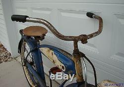 1940s SCHWINN HORNET MENS TANK BICYCLE CRUISER HOT/RAT ROD VINTAGE ANTIQUE