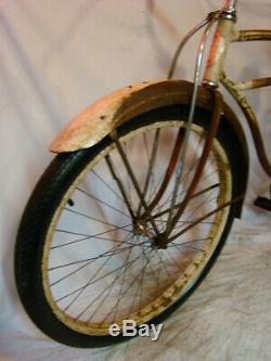 1940s SCHWINN PACKARD RAT ROD CRUISER BIKE VINTAGE B6 PANTHER HORNET BARN FIND