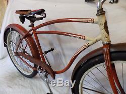 1948 Schwinn Admiral DX Mens Beach Cruiser Bicycle Hot Rat Rod Hornet B6 Vintage
