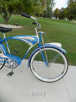 1948 Schwinn B6 Autocycle Tank Bike Vintage Streamliner/phantom Hornet DX B607