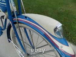 1948 Schwinn B6 Autocycle Tank Bike Vintage Streamliner/phantom Hornet DX B607