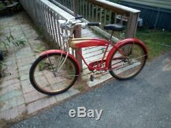 1948 Schwinn DX Bicycle Springer Fork FRAME Vintage Klunker Cruiser Bike flawles
