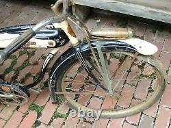 1948 Schwinn PACKARD Autocycle TANK BIKE 26 vtg Bicycle, Just Found in Basement