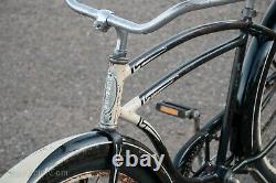 1949 Black Vintage AS Schwinn DX Bicycle Skiptooth Chain Cruiser Bike S2 Wheels