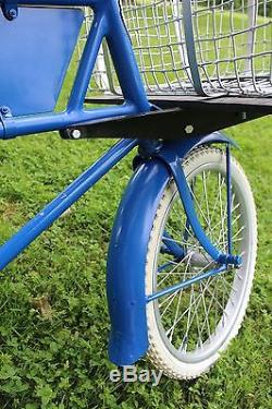 1949 Blue Schwinn Cycle Truck Vintage Delivery Bicycle Bike