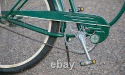 1949 Green Vintage Schwinn Hornet Bicycle Truss Fork SkiptoothChain Cruiser Bike