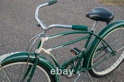 1949 Green Vintage Schwinn Hornet Bicycle Truss Fork SkiptoothChain Cruiser Bike