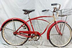 1949 Schwinn Spitfire Vintage Cruiser Bike 19 Large Single Speed Steel Ship USA