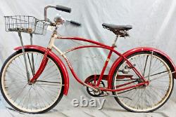 1949 Schwinn Spitfire Vintage Cruiser Bike 19 Large Single Speed Steel Ship USA