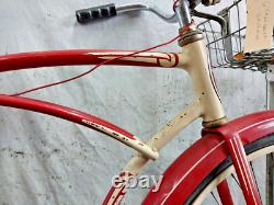 1949 Schwinn Spitfire Vintage Cruiser Bike 19 Large Single Speed Steel Ship USA
